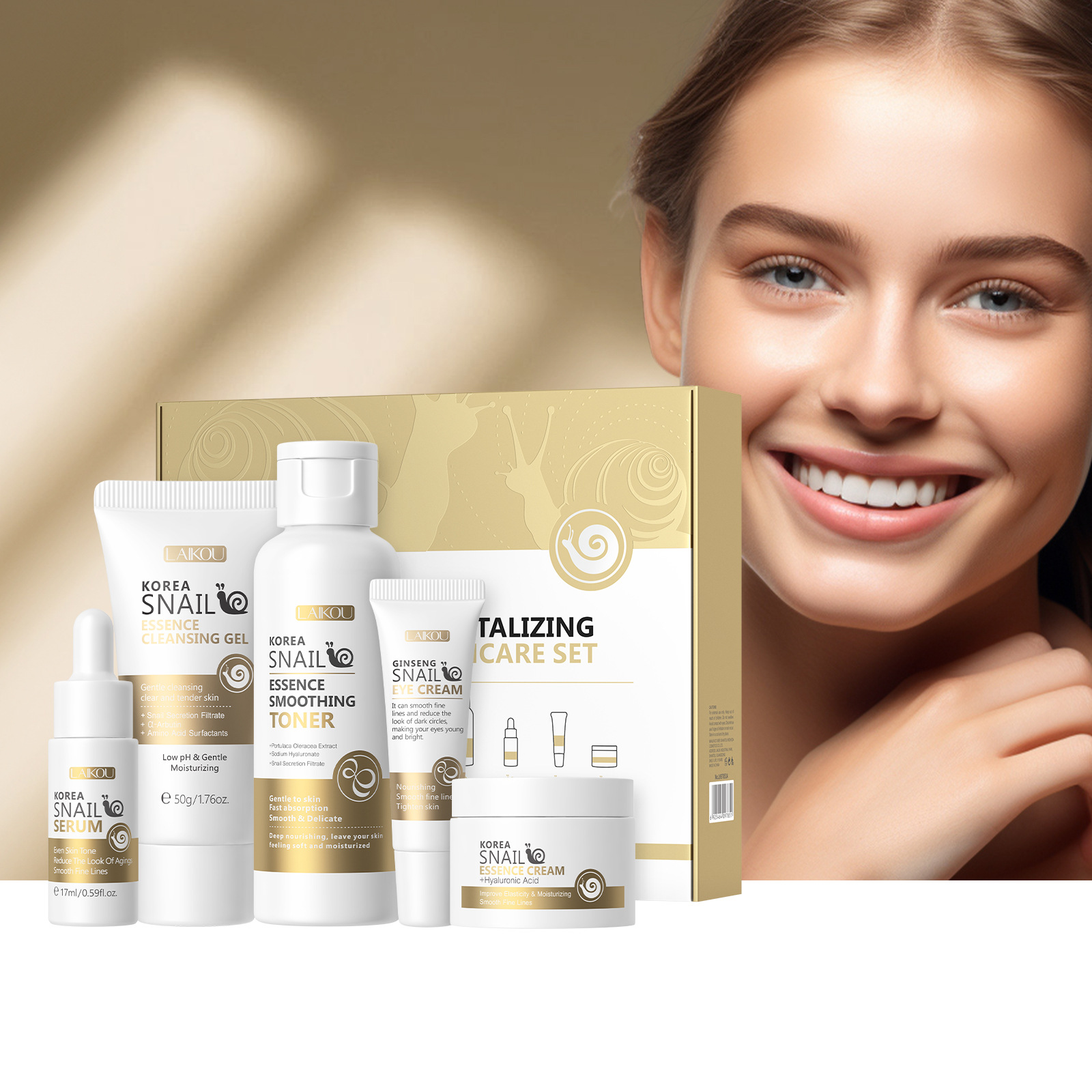 Luxury Skincare Set - 5 шт. в упаковке, корейский набор