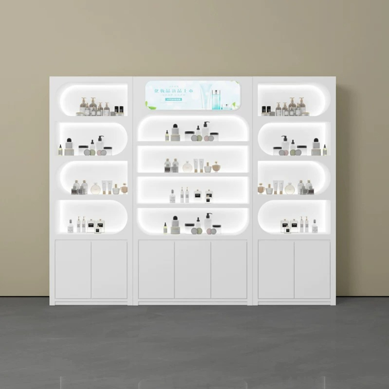 Luxury Skin Care - Скандинавский минималистичный витринный шкаф для салона